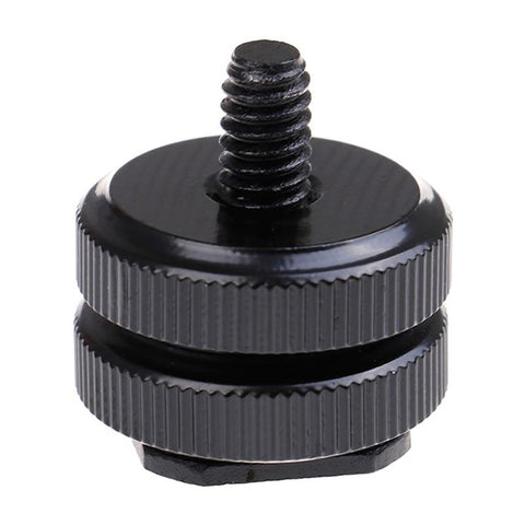 1/4 Hot Shoe Mount Phone Holder Dual Nut Cold Shoe Adapter Bracket-CE00416-Veeddydropshipping