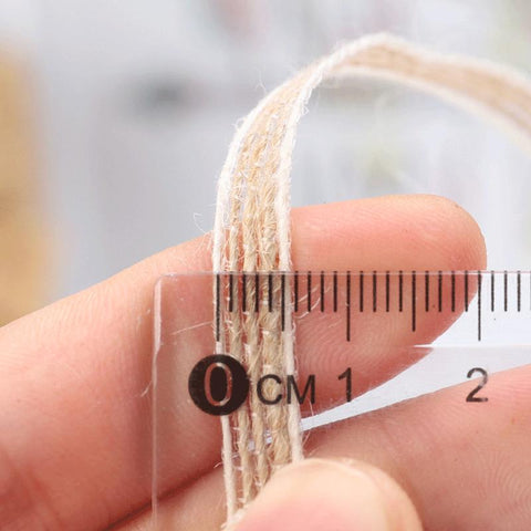 Rope Burlap Hessian Ribbon with Lace-HA00100-Veeddydropshipping