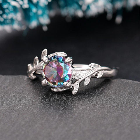 Colorful Cubic Zirconia Rings Fashion Wedding  Party Women Rings -JW01398-Veeddydropshipping