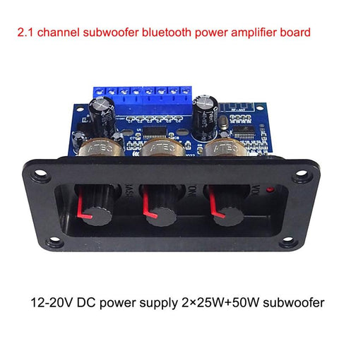2.1 Channel Digital Power Amplifier Board 2X25W+50W Bluetooth 5.0 Subwoofe-CE00927-Veeddydropshipping