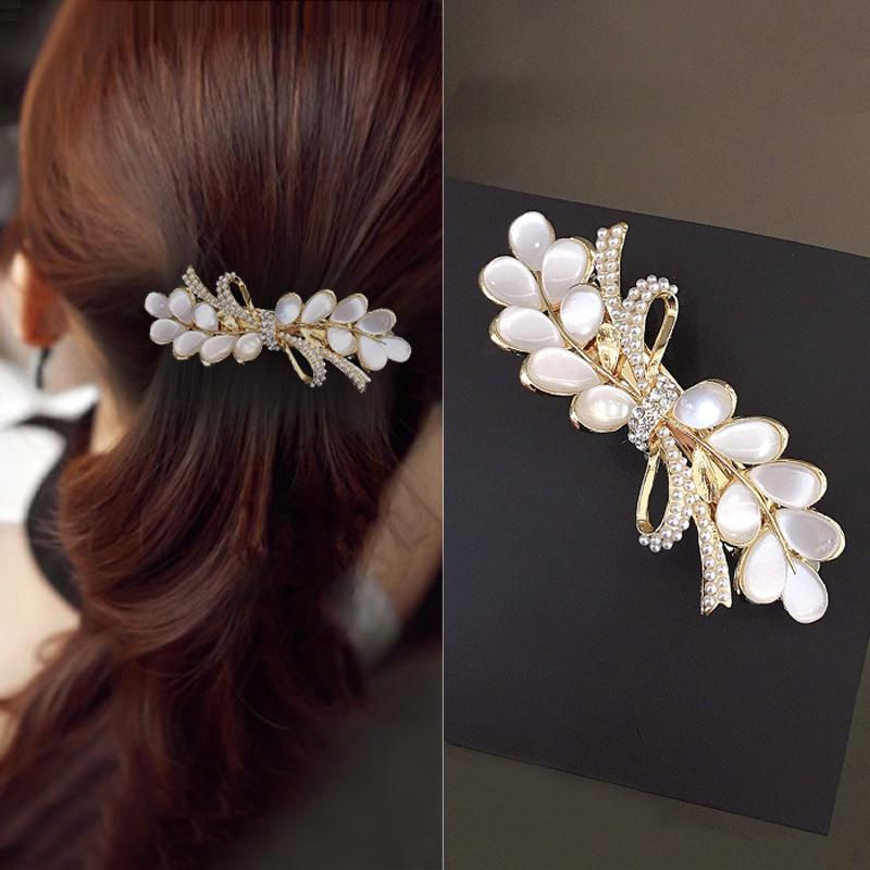 Zircon Spring Hair  Bowknot Fashion Hair Jewelry -JW00551-Veeddydropshipping
