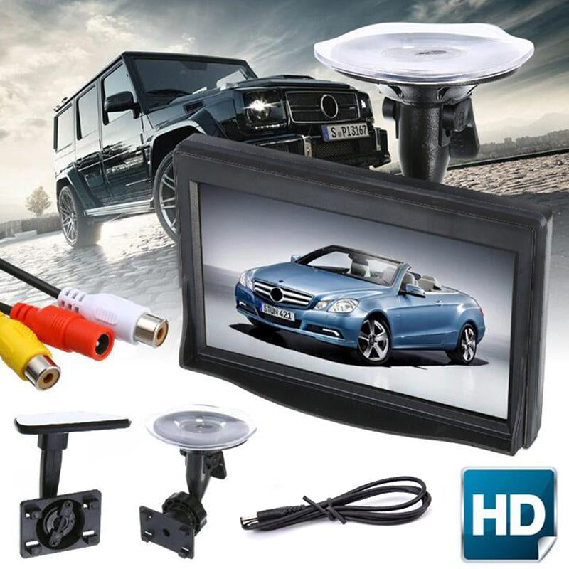 5 Inch High Resolution TFT LCD Car Color HD Sucker Monitor Reverse-AM00668-Veeddydropshipping