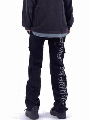 Embroidered Jeans Y2k Jeans Fashion Boyfriend Style-MF00651-Veeddydropshipping
