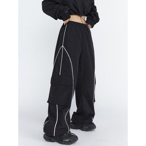 Casual Sweatpants Straight Cargo Pants-WF00548-Veeddydropshipping