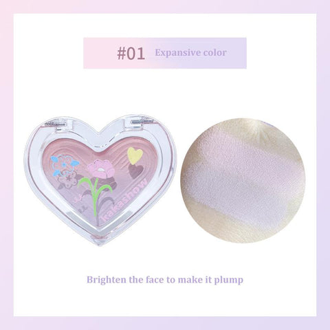 Gradient Blush Palette Cheek Silky Powder Matte-BH00718-Veeddydropshipping