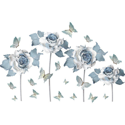 Large Lotus Butterfly Removable Wall Stickers 3D-HA00243-Veeddydropshipping