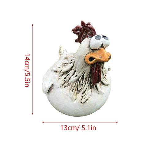 Statues Chicken Fence Decor Garden Farm-HA00323-Veeddydropshipping