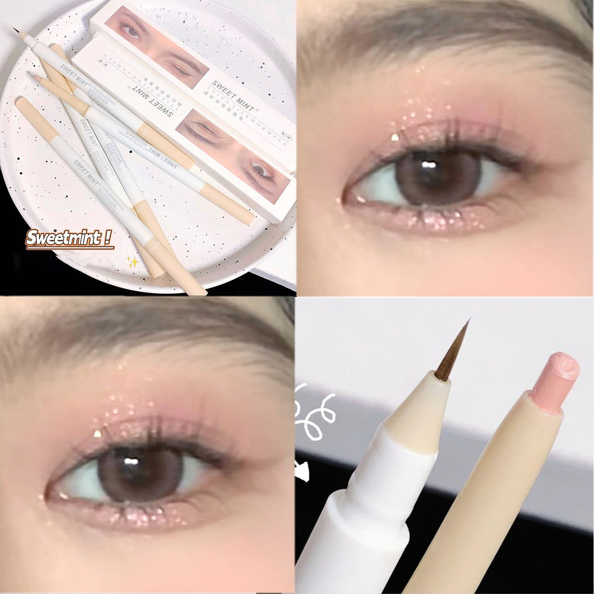 Rose Pink Lying Silkworm Eyeliner Gel Pen-BH00609-Veeddydropshipping