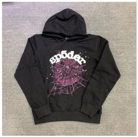 Hoodie Men Women High Quality Foam Print Spider-