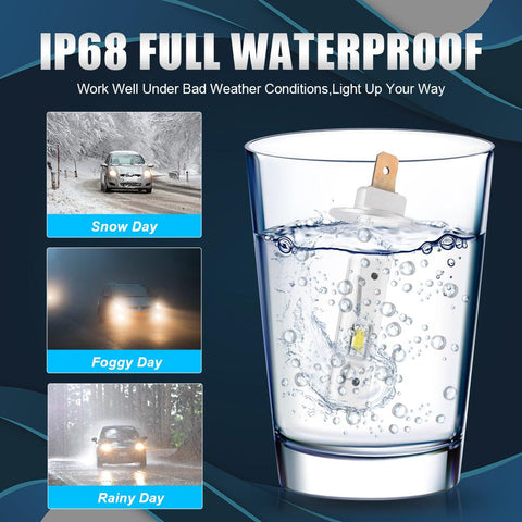 2PCS H1 led Bulbs Lamp 40W Car Fog lights 8000LM Day Driving Light-AM00009-Veeddydropshipping