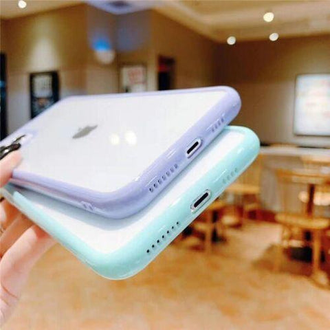 Case for iPhone 14 13 11 12 Pro Max Mini 7 8 SE XR Clear Shockproof Phone Cover-PA00098+Veeddydropshipping