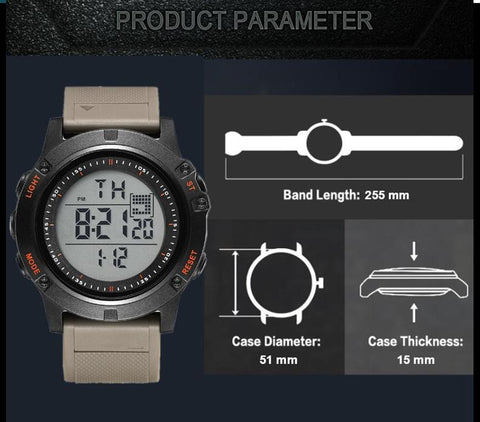Fashion Male Digital Watches Man Mens Sports Grey Wristwatches -JW00720-Veeddydropshipping
