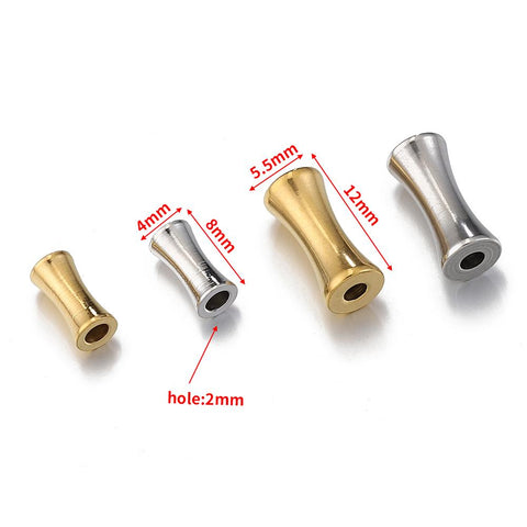 Steel Tube Spacer Beads  Charms for Necklace Making DIY-JW01633-Veeddydropshipping