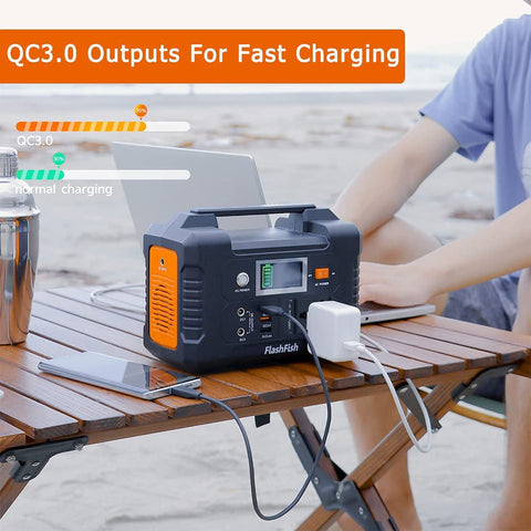 Flashfish Portable Solar Generator with Solar Panel -TI00749-Veeddydropshipping