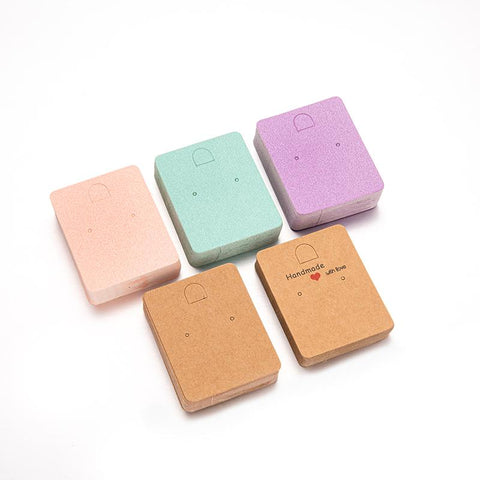 50pcs Paper Display Stand Cards Earring Showcase Packaging -JW01672-Veeddydropshipping