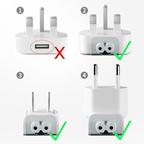 New US To EU Plug Travel Charger Converter Adapter Power Supplies-PA00064-Veeddydropshipping
