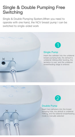 NCVI Electric Double Breast Pumps,Nursing Hospital Grade Breastfeeding-TB00627-Veeddydropshipping