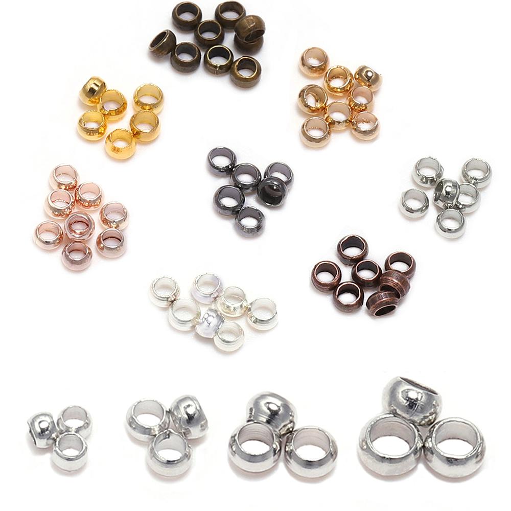 Ball Crimp End Beads Stopper Spacer Beads For DIY Jewelry Making -JW01582-Veeddydropshipping