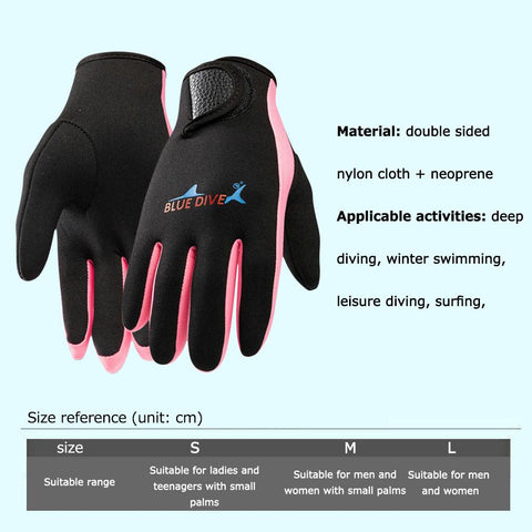 1.5mm Neoprene Swimming Scuba Diving Gloves Anti Slip Cold-proof Wetsuit Gloves -OS00196-Veeddydropshipping