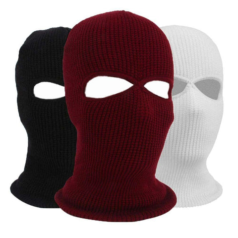New Full Face Cover Mask Two 2 Hole Balaclava Knit Hat Army Tactical CS Winter -OS01166-Veeddydropshipping