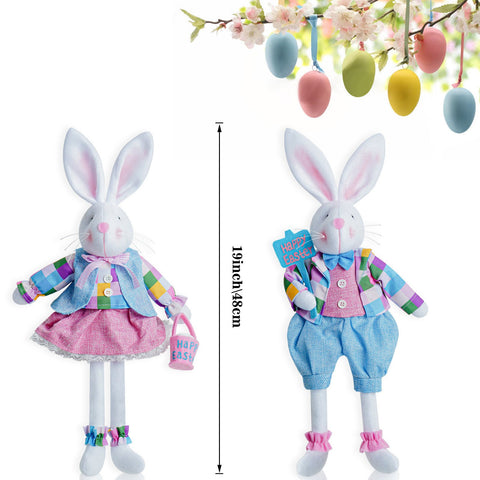 Cute Easter Huging Carrot Bunny Doll-HA00312-Veeddydropshipping