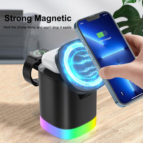 3 in 1 Magnetic Wireless Charger Stand Fast Charging-PA01120-Veeddydropshipping