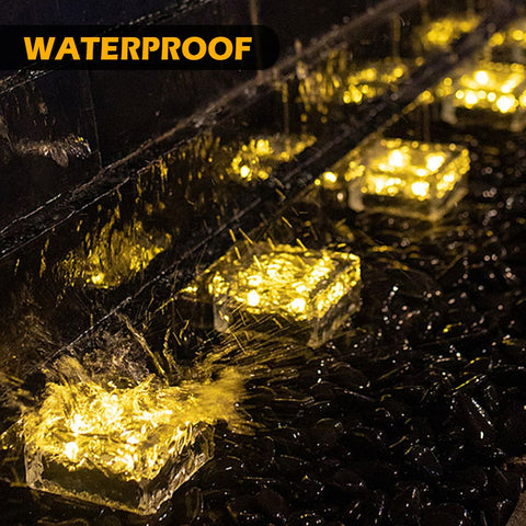 4pcs Solar LED Lights Outdoor Decor Lawn Lamp Solar Brick Light-TI00830-Veeddydropshipping