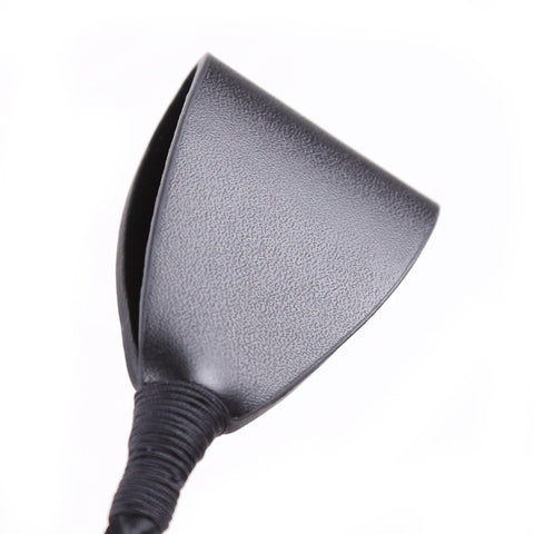 30-60CM Black PU Leather Spanking Paddle Long Whip Flirting Slave BDSM Flogger -BH01260-Veeddydropshipping