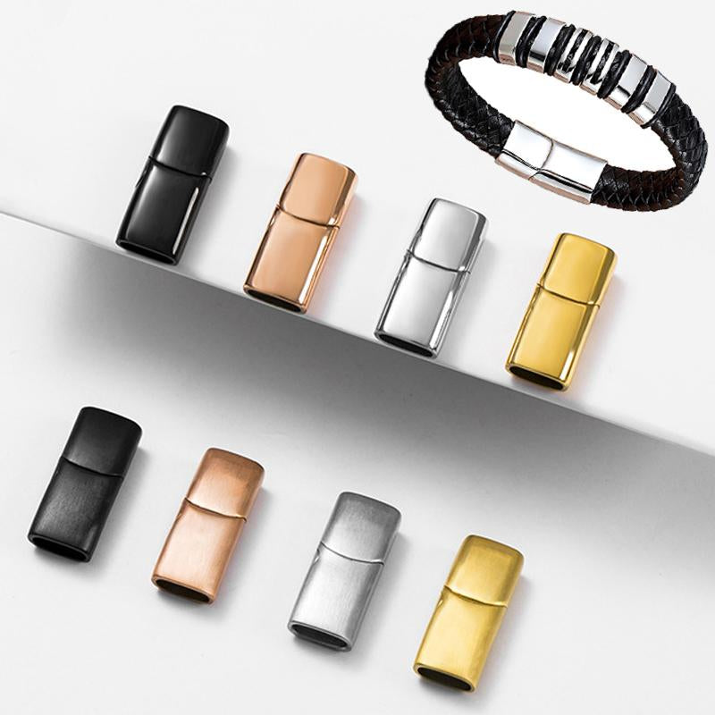 Stainless Steel Magnetic Clasps For Flat Leather Cord DIY Bracelet -JW01626-Veeddydropshipping
