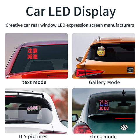Full Color LED Display USB Car Rear Window Mobile Phone APP-AM00540-Veeddydropshipping