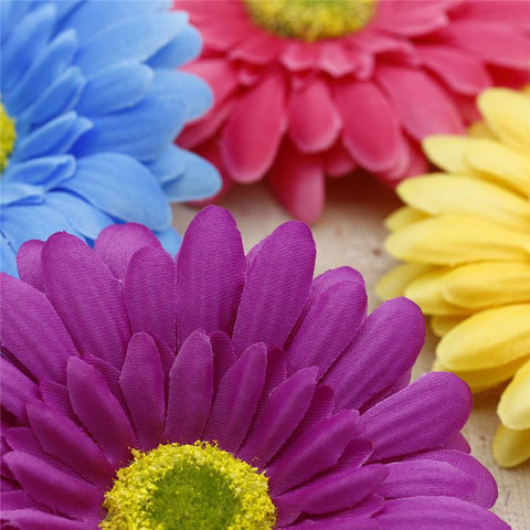 Silk Artificial Flowers Sunflower Gerbera-HA00755-Veeddydropshipping