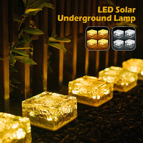 4pcs Solar LED Lights Outdoor Decor Lawn Lamp Solar Brick Light-TI00830-Veeddydropshipping