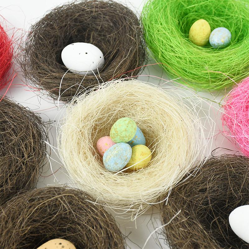 Artificial Bird Nest Easter Party Decor-HA00637-Veeddydropshipping