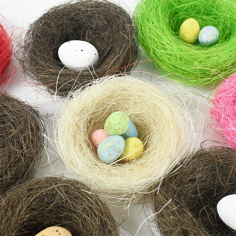 Artificial Bird Nest Easter Party Decor-HA00637-Veeddydropshipping