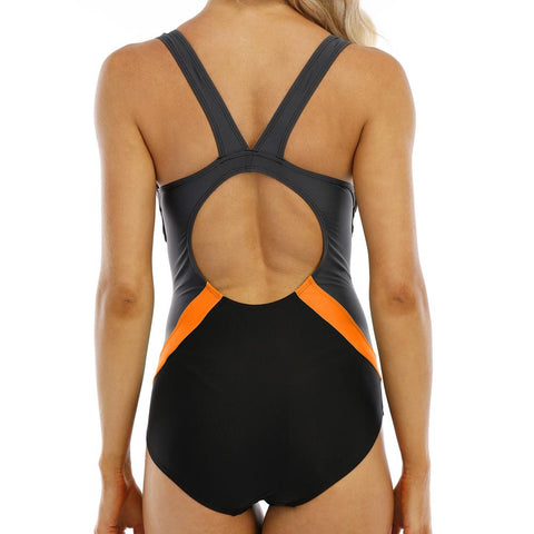 One Piece Women Swimsuit Beachwear Sports Swimwear Lap Monokini Bathing -OS00092-Veeddydropshipping