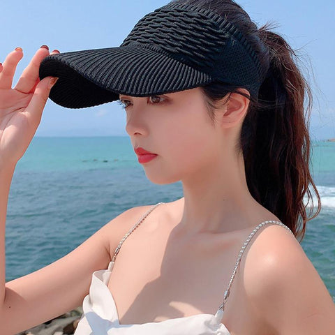 Ponytail Baseball Caps Women Casual-WF01378-Veeddydropshipping