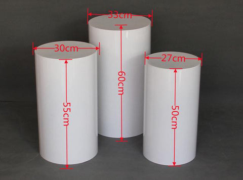 Round Cylinder Pedestal Display Art Decor-HA00596-Veeddydropshipping