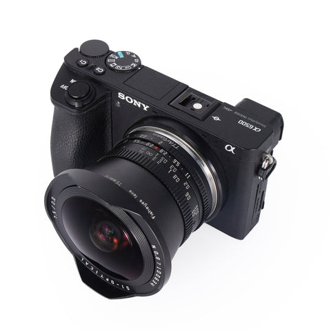 7.5mm F2 APS-C Wide Angle Fisheye Lens for SONY E FUJI X Canon M Nikon -CE00393-Veeddydropshipping