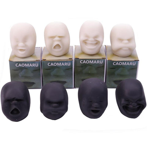 Hot Soft Rubber Fun Squeeze Toy Human Face Emotion Vent Ball Anti Stress-TB01529-Veeddydropshipping