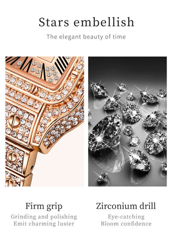 Quartz Diamond Luxury Waterproof Stainless steel  Watch for WomeN-JW00998-Veeddydropshipping