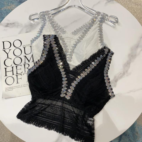 Lady Camisole Sexy Tube Top V-neck Sleeveless Vest-WF00209-Veeddydropshipping