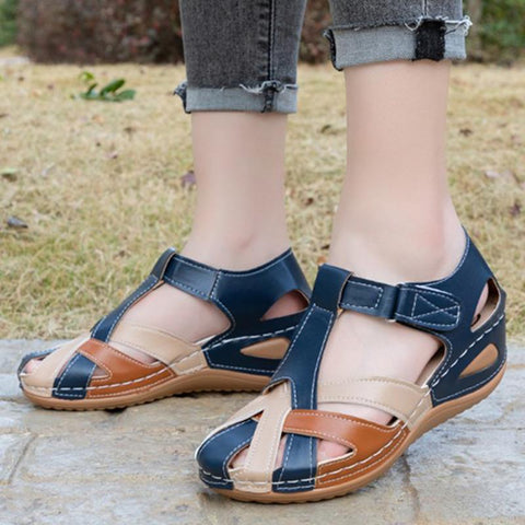 Toe Women&#39;s Sandals Casual Walking Shoes Retro-BS00849-Veeddydropshipping
