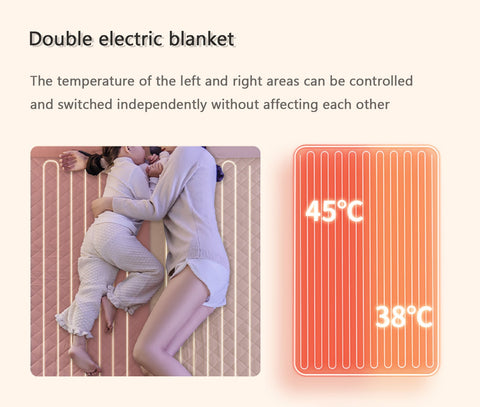Rainbow Electric Blanket Washable Fabric Soft Mat-HA00980-Veeddydropshipping