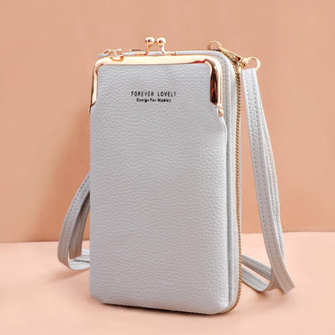 Women Mini Matte Leather Shoulder Messenger Bag Clutch Bolsas Ladies-BS00108-Veeddydropshipping