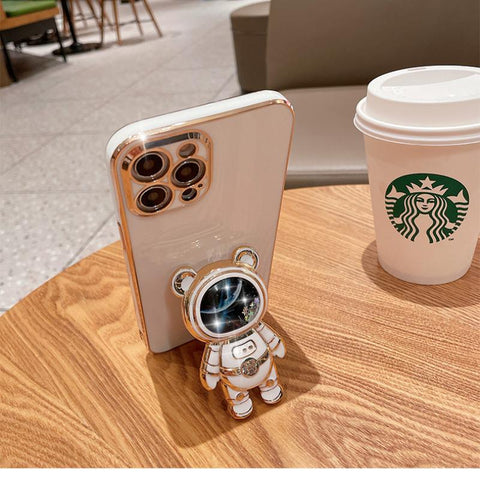 Quicksand space bear kickstand phone case for Huawei Mate 50 40 30 20 10 Pro 20X Coque Stand Soft Back Cover-PA00254-Veeddydropshipping