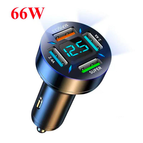 150W Portable Car Charger Fast Charging Adapter 4 Port for iPhone-PA01174-Veeddydropshipping