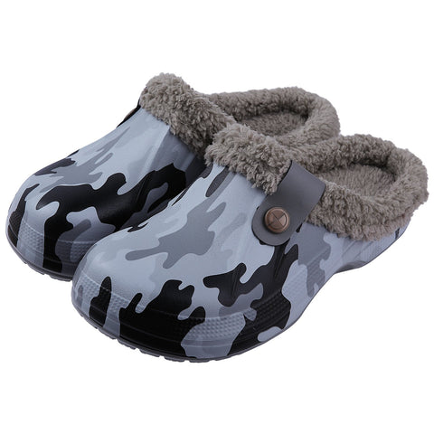 Shoes Soft Waterproof EVA Plush Slippers Female Clogs-BS01230-Veeddydropshipping