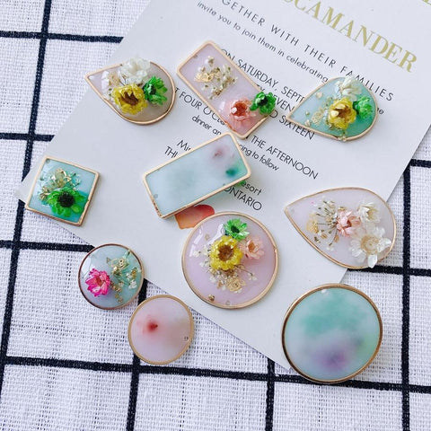 Teardrop Earrings Connectors Rectangle Circle Ring Charms Diy -JW01644-Veeddydropshipping