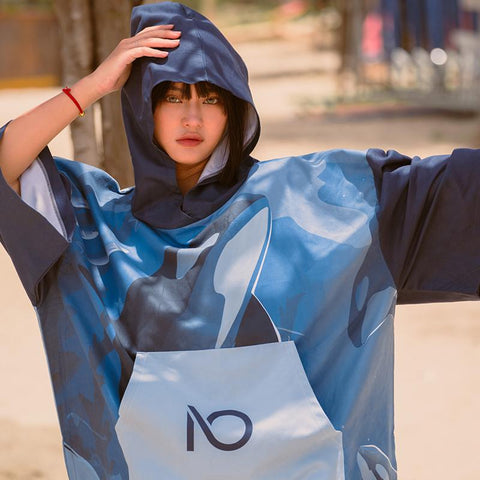Changing Robe Bath Towel Outdoor Hooded Beach Towel Poncho Printing Unisex Hooded -OS00118-Veeddydropshipping