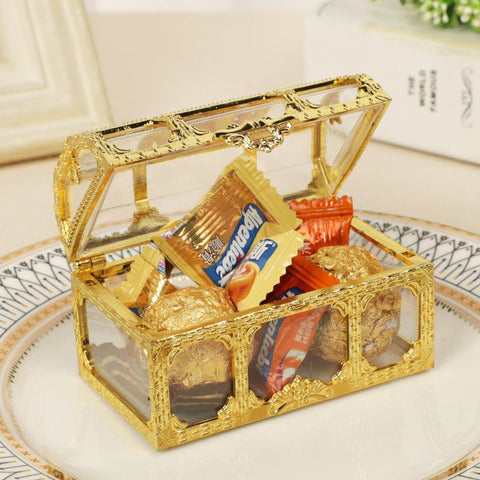 Vintage Golden Pirate Treasure Storage Box-HA00811-Veeddydropshipping